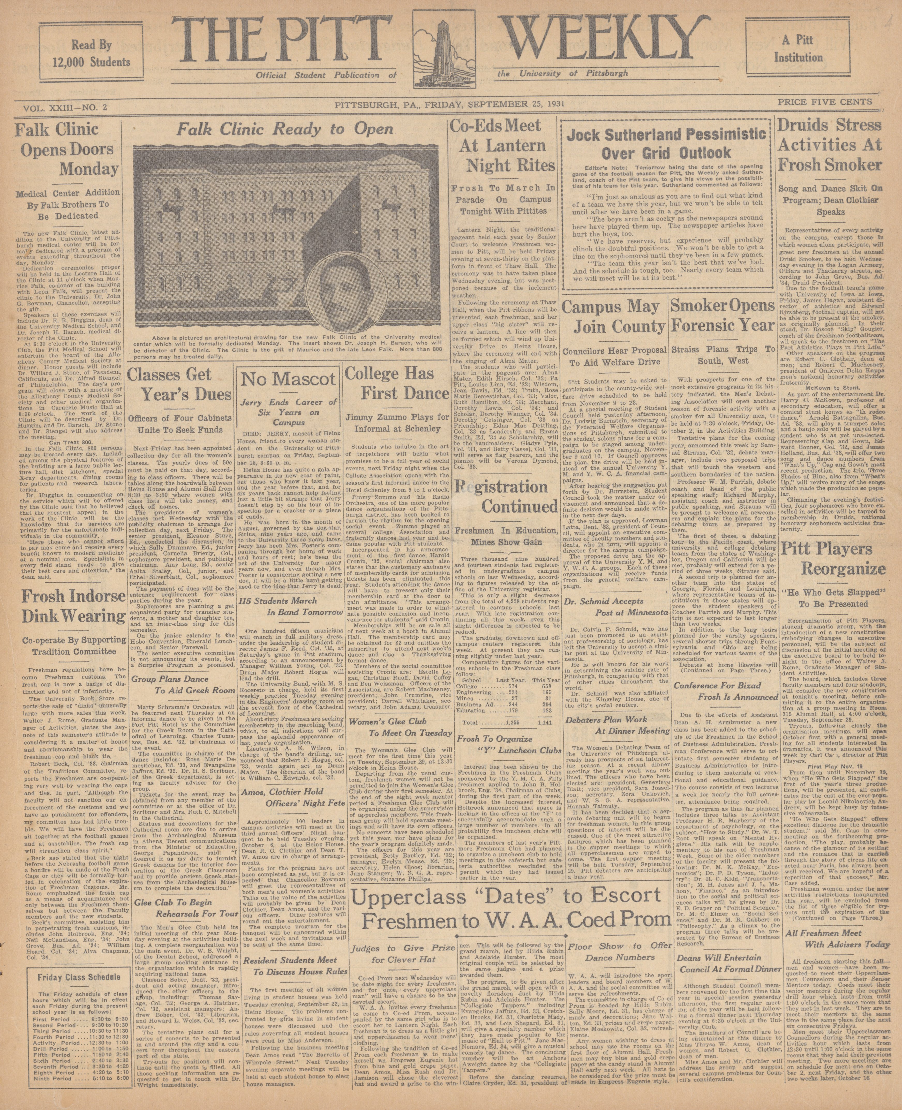 Pitt Times 1931