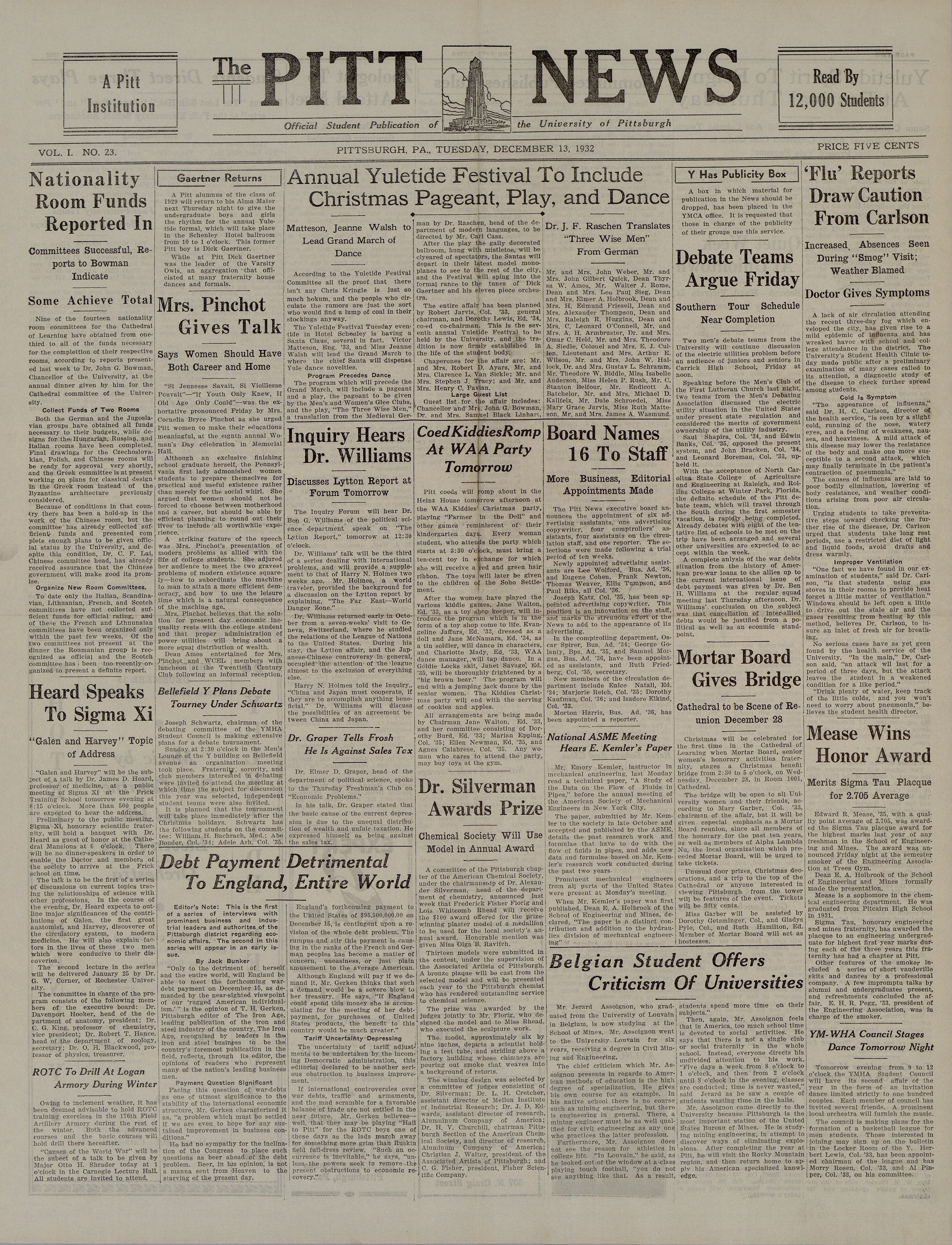 Pitt Times 1932